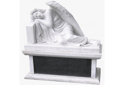 Купить Скульптура из мрамора S_50 Ангел уснувший на постаменте